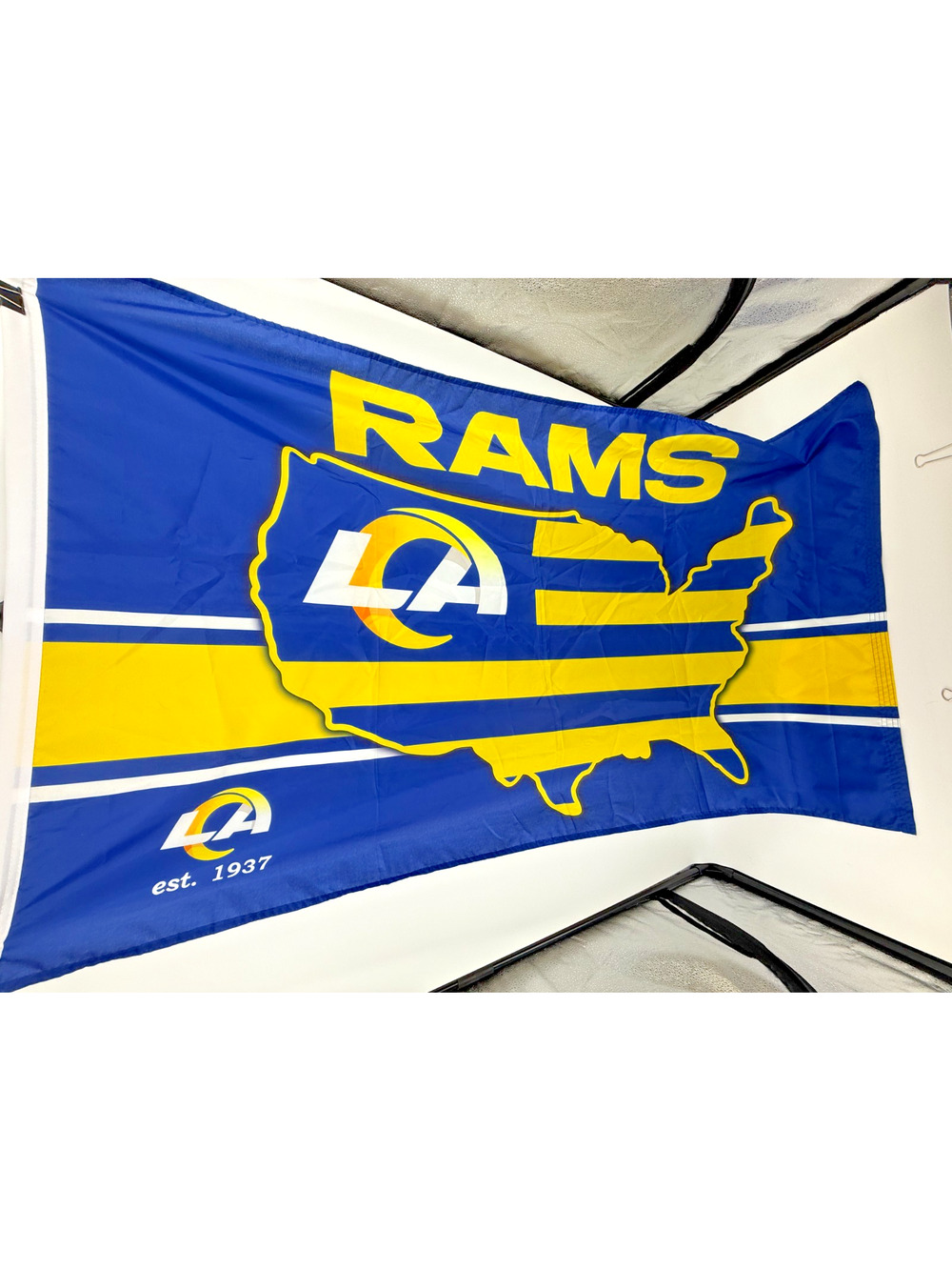 Los Angeles Rams WinCraft NFL Flag 60x35 Banner Grommets Blue Gold
